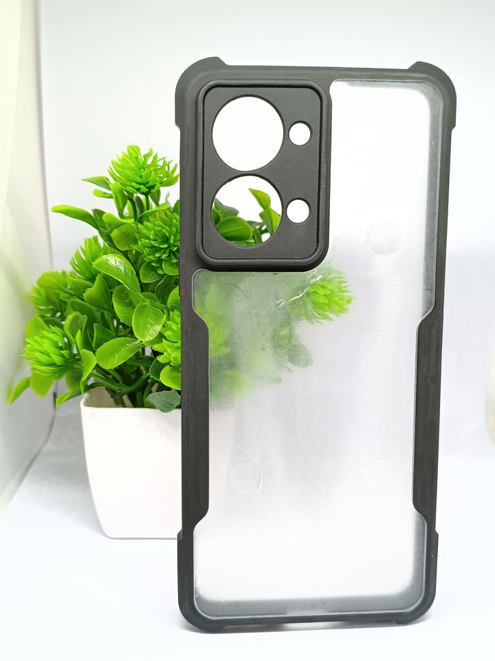 One Plus Nord 2T Black Xunod Mobile Clear Case